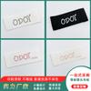Etiqueta de collar accesorios de ropa personalizado lote pequeño cinta de algodón serigrafía ropa infantil principal tejido orillo satén ropa etiqueta de tela estampada