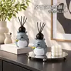 Ornamento de Aromaterapia Sem Fogo Lobo Banana Design Fofo de Desenho Animado Difusor de Fragrância para Quarto Sala de Estar Decoração de Mesa para Casa