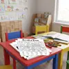 Compra directa transfronteriza de 10 hojas/paquete de pósteres para colorear, pósteres divertidos de exploración de escenas para educación infantil, coloreado a mano