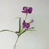 Tres Flores Artificiales de Iris de Alicia con Flores Artificiales Yang Flores Artificiales de Piso 3 Alicia
