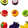 Micro-paisagem Criativa Realista Simulação Frutas Comida Brincadeira Decorações Acessórios Casa de Bebê Mini Artesanato de Resina Pequenos Enfeites