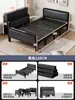 Cama plegable, Cama individual, Cama simple doméstica para adultos, Cama doble, Habitación de alquiler para dormitorio, Cama con tablero duro, Cama de hierro, Cama para siesta