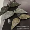 Flor de zapato con pedrería al por mayor Pasador para ropa y cabello Accesorios de bricolaje Accesorios Pedrería Super Brillante Estéreo Lazo