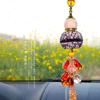 Colgante para Coche Calabaza Perfume Accesorios Interiores para Coche Cristal Seguro por Dentro y por Fuera Diamante Colgante para Espejo Retrovisor