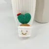 Nuevas Plantas en Maceta de Lana Pura Tejidas a Crochet Lindas Creativas Amor Pareja En Stock