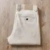 Pantalones casuales rectos de algodón lino elástico ligeros transpirables de alta gama con cintura elástica para hombre, nuevos de verano 2024, de negocios