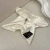 Elástico Cuadrado Satinado Elegante Estilo Coreano, Cuerda para el Cabello Nueva de Moda 2025 para Mujer, Elástico Elegante para Moño con Flor