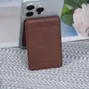 Personalización de Logo Adecuado para Apple 17Magsafe Imán Fuerte Funda de Piel PU Soporte Plegable para Tarjetas Funda para Teléfono
