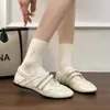 Zapatos versátiles de cuero negro estilo británico para mujer, Zapatos planos estilo francés, Mocasines Mary Jane súper populares nuevos de verano 2026