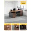 Set de escritorio y silla moderno y sencillo para personal de oficina, estación de trabajo individual con cajón, escritorio para computadora