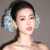 Diadema del Mismo Estilo de Liu Yifei, Pasador de Gypsophila, Gran Ceremonia de la República de China, Elegantes y de Alta Gama Accesorios para el Cabello y Tocados para Mujeres