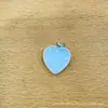 Pingente de coração mini de cristal de pedra natural acessório de pingente regional quente região europeia e americana atacado