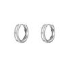 Aretes de Plata Esterlina S999 con Zirconias para Mujer Nicho Simple Nuevo Estilo Hebillas para Oreja Pequeños Estilo Frío Aretes de Alta Gama al Mayoreo