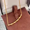 Nuevo Collar de Bambú Cepillado Estilo Chino, Colgante de Bambú de Lujo Ligero Vintage Italiano, Lleno de Diamantes, Estilo Nacional, Sensación de Alta Gama, Diseño en Capas