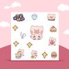 Novos adesivos de diário de desenho animado fofo de animal de estimação, adesivos fofos de PVC para copo d'água, adesivos decorativos criativos para notebook DIY