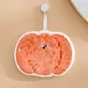 Série de Toalhas de Mão: Estilo Pastoral com Tema de Vegetais para Banheiro, Três Camadas de Veludo Coral de Secagem Rápida, Espessada de Uso Duplo para Cozinha, Toalha Absorvente