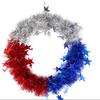 Guirlanda de Listras Coloridas de Natal Série Dia da Independência Americana 25cm Decorações de Feriado Pingente Decorações de Porta Criptografia
