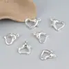 Plata de ley 925 hebilla de resorte de amor hebilla accesorios moda brillante DIY pulsera de cuentas hecha a mano hebilla de cola Accesorios Al por mayor