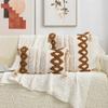 Funda de Almohada Tufted con Borlas Transfronteriza Sin Relleno, Decoración del Hogar Bohemia para Sala de Estar, Sofá, Dormitorio, Cojín Trasero con Borlas