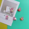 Fruta Rosa Luminosa Capibala Resina Accesorios Joyería DIY Accesorios de Gel Crema Pasador Material Hecho a Mano DIY