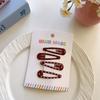 Pinza BB con Puntos de Ola Roja Ankora para Niños, Pinza para Flequillo Roto, Pinza Lateral, Accesorios para el Cabello, Venta al por Mayor