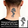 Las Pegatinas de Tatuaje Herbales de Cruz y Dragón Son Duraderas e Impermeables por 7~15 Días, Tatuajes Dominantes de Estilo Tradicional para Hombres y Mujeres en Brazos y Piernas