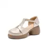 Sandalias Romanas Cerradas de Verano 2026 para Mujer, Zapatos Mary Jane de Correa Única, Zapatos Planos Romanos de Tacón Grueso de Moda para Mujer