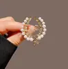 Broche Mariposa de Perla de Alta Gama para Mujer Exquisito Pequeño Broche Corsage de Fragancia Accesorios Elegante Traje Abrigo Hebilla Anti-Exposición