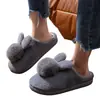 Suministro Directo del Fabricante, Nuevos Modelos Transfronterizos, Soporte de Personalización, Dropshipping de Temu, Pantuflas de Casa Conejo, Pantuflas de Algodón para el Hogar para Todas las Estaciones, Venta de Liquidación