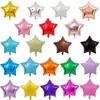Globo de Aluminio Estrella de Cinco Puntas de 10 Pulgadas Tablero de Luz Color Único Decoraciones para Fiesta de Cumpleaños Habitación de Boda Arreglo de Celebración de Eventos Aluminio