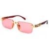Gafas de Sol Cuadradas de Marco Estrecho Europeas y Americanas, de Moda y Personalizadas, Elegantes de Celebridad de Internet, Gafas de Sol Delgadas Anti-UV 131 Bb03 1