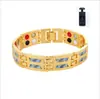 Pulseira Magnética de Duas Fileiras Estilo Novo Europeu e Americano, Pulseira com Adesivo de Fibra de Carbono Moda Masculina Europeia e Americana, Estilo Exclusivo Transfronteiriço de Luxo Leve