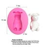 BK1119 molde de gesso de urso fofo molde de silicone para aromaterapia