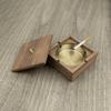 Cenicero de madera de fábrica para el hogar, sala de estar, oficina de alto nivel con tapa, anti-ceniza volátil, creativo ligero de estilo chino nuevo