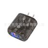 Cargador de dedo A C negro transparente con cabezal de carga rápida qc3.0 de 25w12w para teléfonos Apple Android