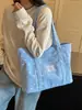 2026 Nova Bolsa Tote de Grande Capacidade para Mulheres para o Trabalho Simples de Bolinhas Bolsa de Ombro Leve Versátil Elegante Estilo Coreano