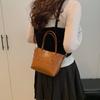 Bolso tote retro de moda popular de este año 2025, bolso de axila de gran capacidad, estilo minimax, bolso de hombro grande