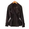 Chaqueta de Cuero Estilo Coreano para Mujer 2026 Otoño Nueva Ajustada Casual Talla Grande Chaqueta Corta de Cuero Al por Mayor