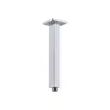 Aço Inoxidável Tubo Redondo Embutido Chuveiro Haste Reta de Parede Braço de Chuveiro Superior Suporte para Chuveiro de Banheiro Acessórios para Chuveiro