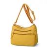 Bolso de hombro para mujer 2026 nuevo modelo bolso para mujer con múltiples bolsillos bolso cruzado gran capacidad casual bolso cuadrado pequeño bolso con cremallera multicapa