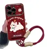Cachorro de Cuadros Rojos Adecuado para Funda de Teléfono Móvil Apple 17Promax 16 Todo Incluido Redmi Xiaomi 15 Funda de Teléfono Móvil Todo Incluido
