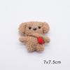 Nuevos accesorios coreanos de dibujos animados lindos para cachorros, broche de peluche suave y lindo, bolsas de ropa para animales pequeños, accesorios semiacabados