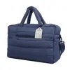 Bolso de Viaje Nuevo y Moderno, Bolso de Mano Suave para Hombro, Bolso Cruzado para Mamá, Material de Chaqueta de Plumas Ins, Algodón Acolchado, Bolso Ligero para Yoga
