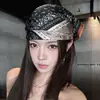 Bandana Retro de Letras del Milenio Americano para Mujer Verano Estilo Callejero Nicho Dulce Fresco Chica Picante Goma para el Cabello Pañuelo de Seda Pañuelo para la Cabeza Pañuelo Cuadrado Pequeño
