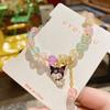 Nova Pulseira Sanrio na Caixa Pulseira de Contas para Estudante Cão Yugui Contas de Vidro Joias para Meninas Atacado