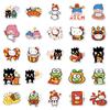 50 pegatinas de Año Nuevo de Sanrio pintadas a mano, lindo perro de dibujos animados parchia, decoración impermeable, pegatinas para computadora, agenda de mano, teléfono móvil