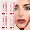 Eelhope Labial Líquido Mate (Rosa) Brillo Labial Hidratante Multicolor, Fácil de Aplicar, Colorido, No Pegajoso