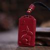 Colgante de Buda del Año de Nacimiento de los Doce Animales del Zodíaco de Cinabrio Crudo, Colgante de Collar de Año de Nacimiento Rojo Imperial Dorado Púrpura Arena, Venta al Por Mayor Dropshipping