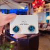 Nuevos Pendientes de Plata con Zafiros Incrustados de Diamantes Gama Alta Aguja de Plata Retro Francés Lujo Ligero Temperamento de Nicho Pendientes de Gama Alta Venta al por Mayor