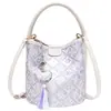 Bolso de mano nuevo para mujer estilo chino con diseño de nicho, sensación de alta gama, gran capacidad, tipo cubo estilo étnico de un solo hombro o cruzado